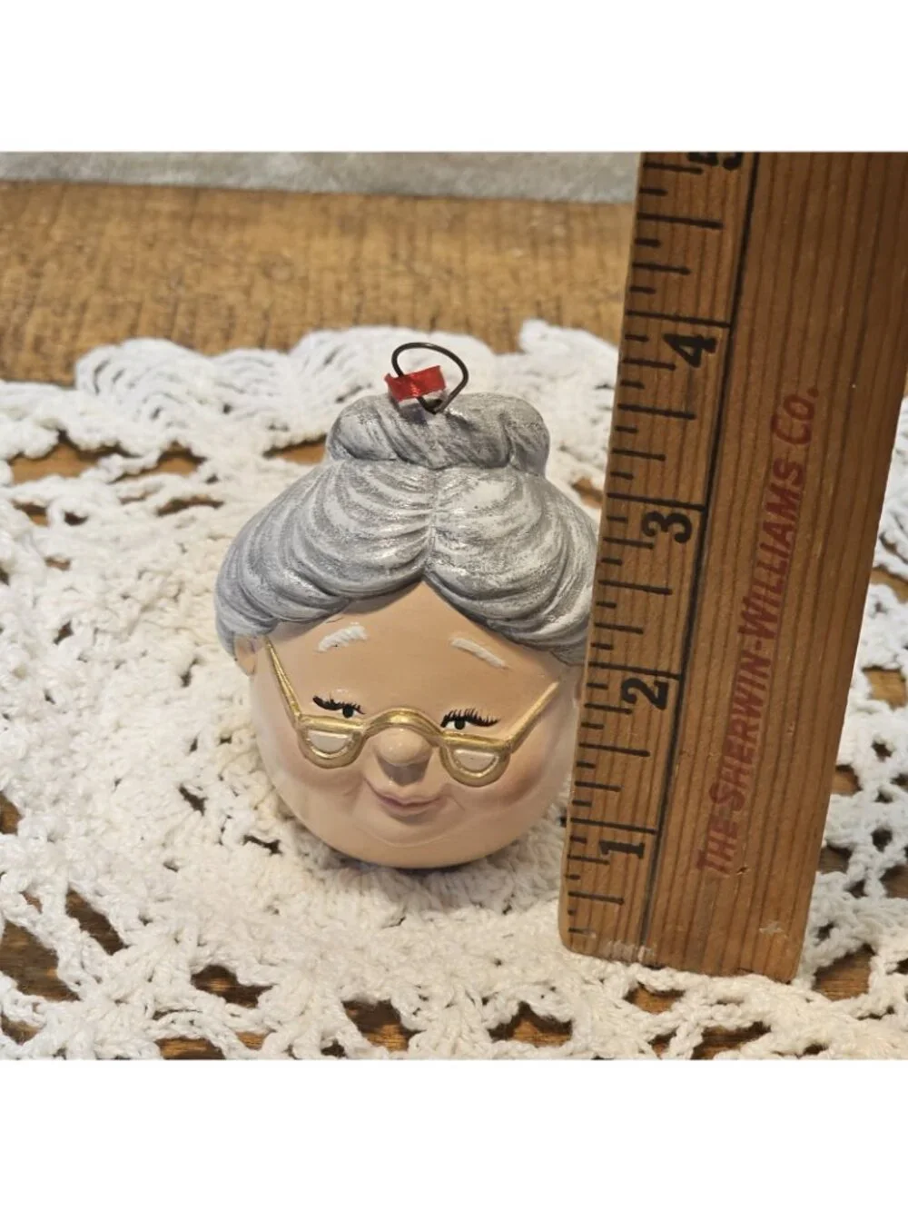 Ceramic Christmas Mrs.Claus eggpressions Christmas Ornament/ Decoration